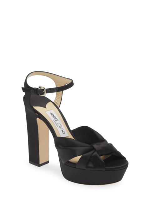 Heloise Satin Platform Sandal