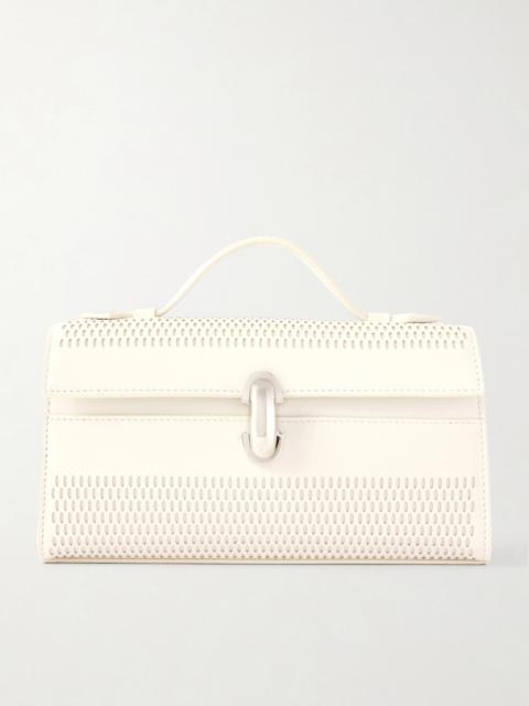 SAVETTE Symmetry Laser-cut Leather Clutch