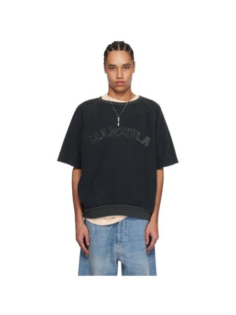 Maison Margiela Black Logo Short-Sleeve T-shirt