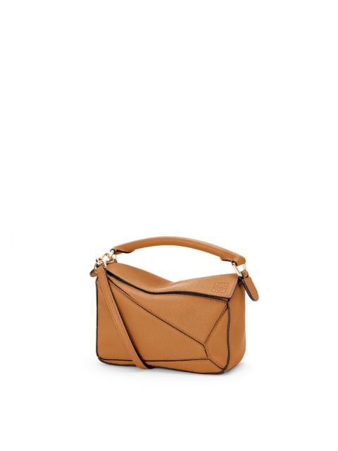 Mini Puzzle bag in soft grained calfskin