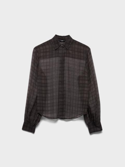 7 For All Mankind BALLOON SLEEVE SHIRT in Cotton Silk