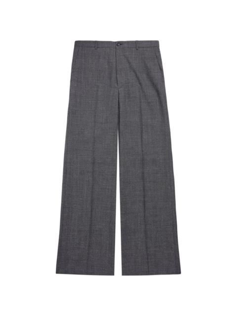 extra-long wide-leg trousers