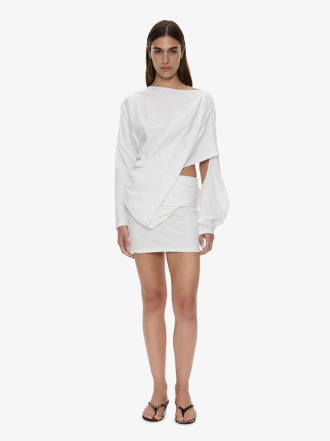CHRISTOPHER ESBER Aiba Draped Cotton Jersey Long Sleeve Dress