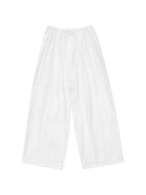 AMOMENTO banding wide-leg trousers