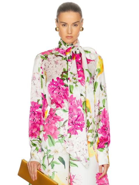 LEO LIN Freya Tie Neck Blouse