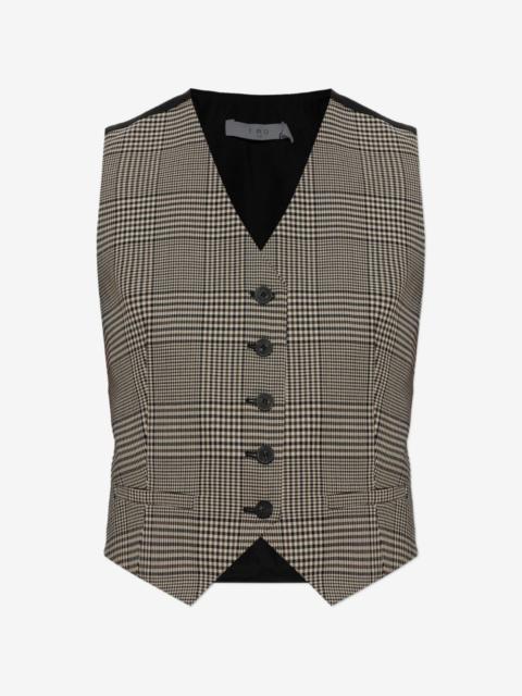 IRO Kraig check-pattern vest
