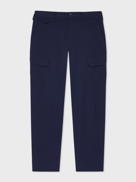 Paul Smith Navy Seersucker Cargo Trousers