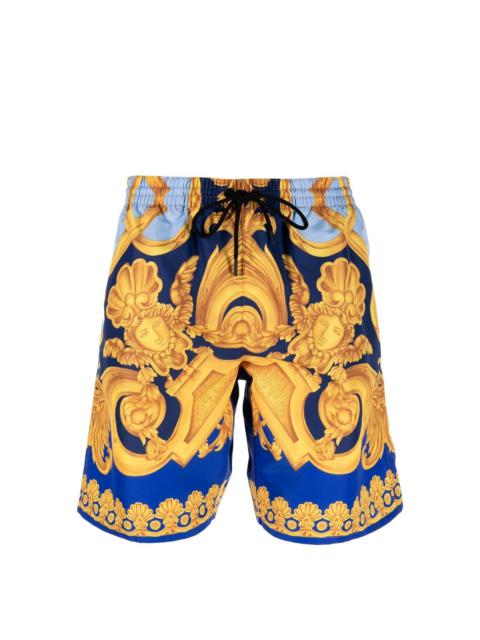 VERSACE baroque-pattern swim shorts