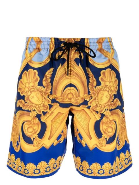 baroque-pattern swim shorts