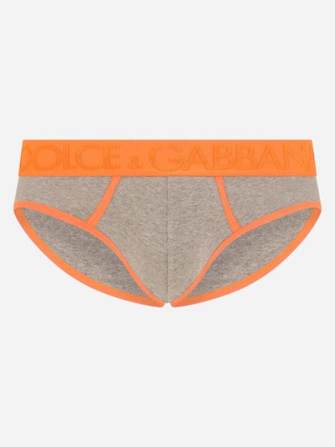 Dolce & Gabbana Fine-rib stretch cotton Brando briefs