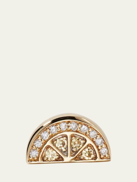SYDNEY EVAN 14k Diamond and Yellow Sapphire Lemon Earring