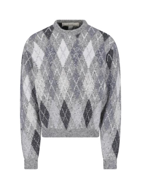 ERL DIAMOND-PATTERN SWEATER