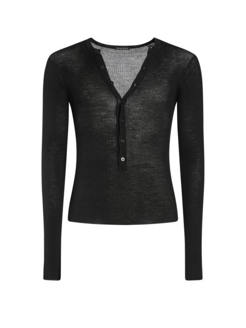 Ann Demeulemeester Zander Serafino Rib Top