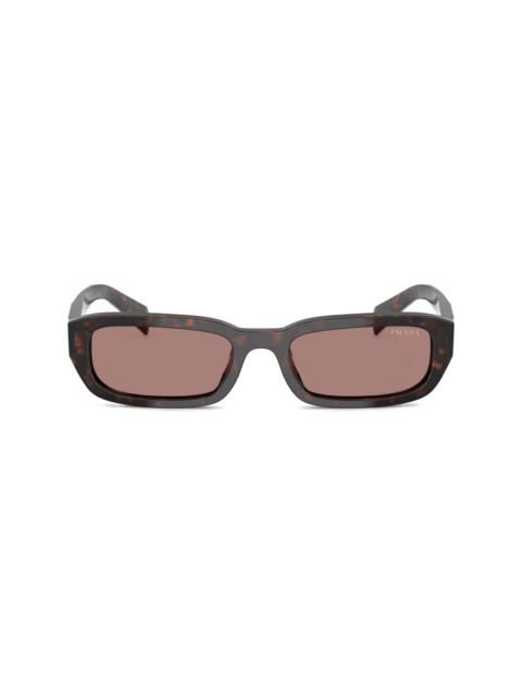 Prada tortoiseshell-effect rectangle-frame sunglasses