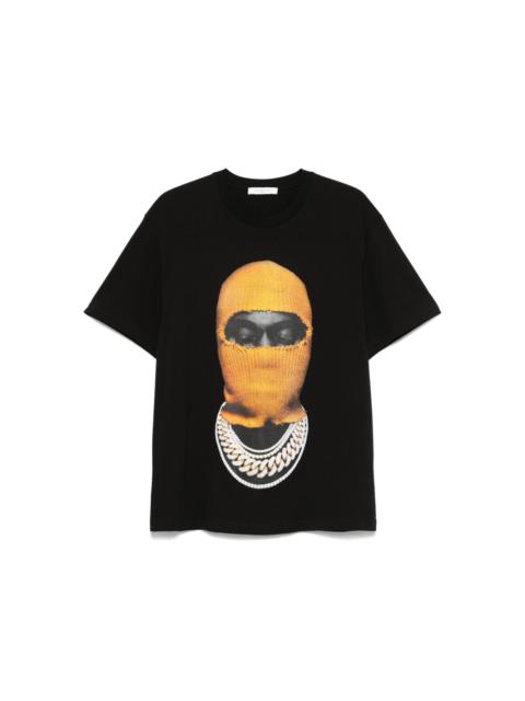 ★関税込★IH NOM UH NIT★MASK MARBLE EFFECT RELAXED FIT T BK Ih Nom Uh Nit mask-print T-shirt | Black | FARFETCH