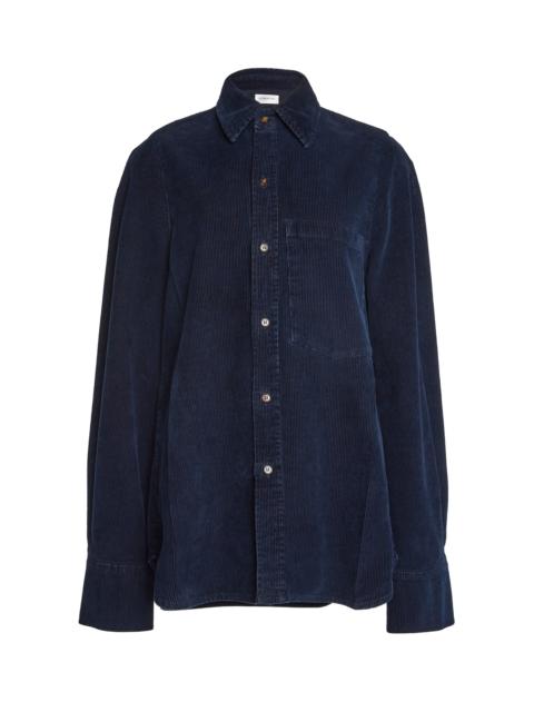 Victoria Beckham Slim Cotton Shirt navy