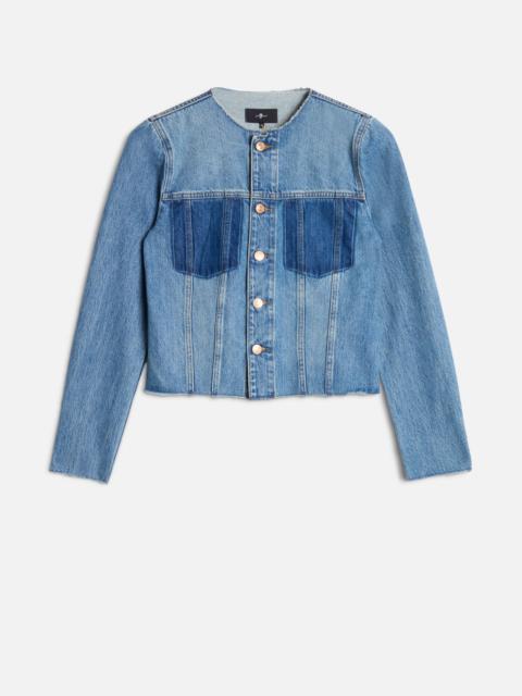 7 For All Mankind VICKY JACKET in Rigid Shadowcrest