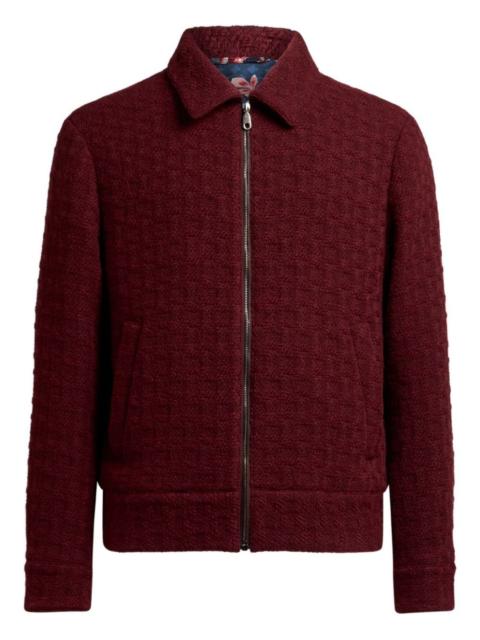 Etro textured bomber jacket