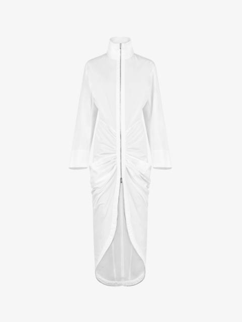 Alaïa MAXI ZIPPED DRESS IN POPLIN