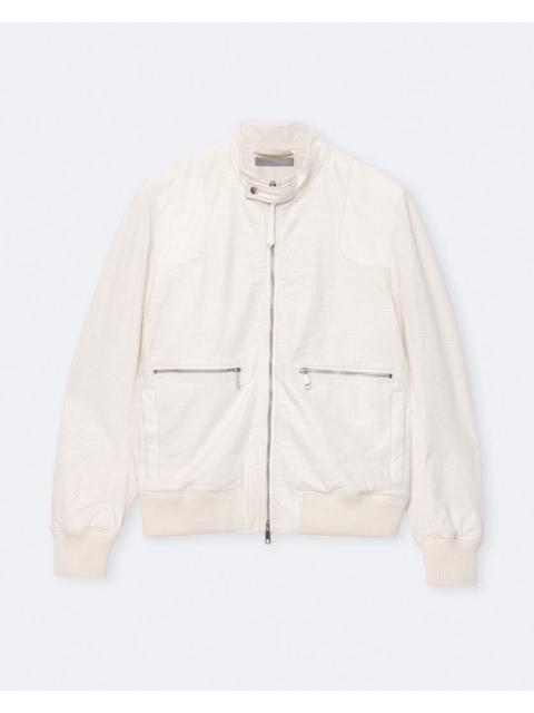 ALLSAINTS MIRO PERFORATED LEATHER BOMBER JACKET