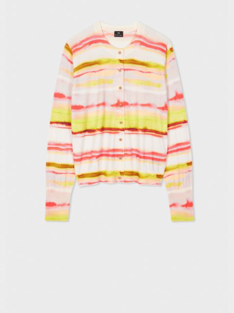 Paul Smith Women's Orange 'Sunray' Knitted Cardigan