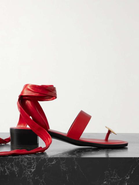 The Row Band embellished leather sandals