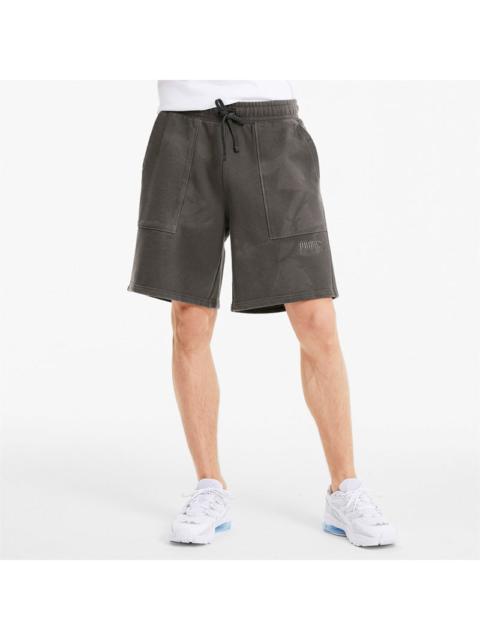 PUMA PUMA Solid Color Drawstring Casual Shorts Gray 598524-45