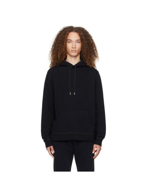 Sunspel Black Drawstring Hoodie