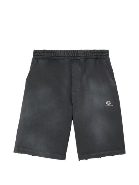 CAMPERLAB logo raw-hem shorts