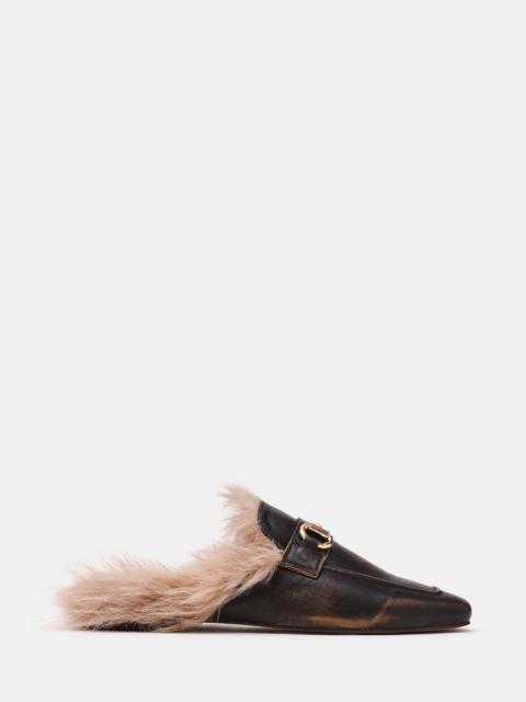 STEVE MADDEN ROMEO FAUX FUR BROWN