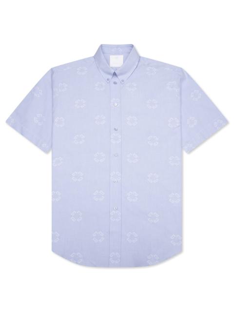 Givenchy MONOGRAM 72 JACQUARD SHIRT - BABY BLUE