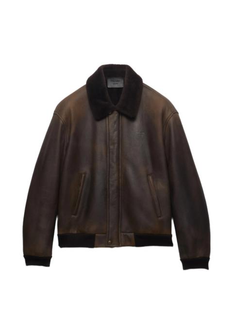 Prada Prada Shearling Bomber Jacket