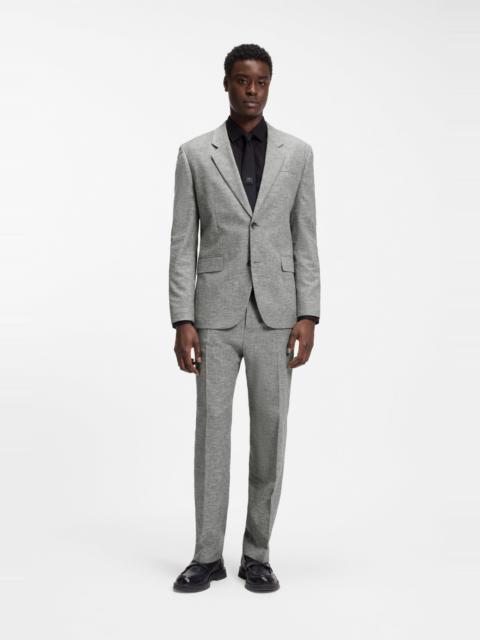 HUGO TWO-PIECE MODERN-FIT SUIT IN SHARKSKIN FABRIC