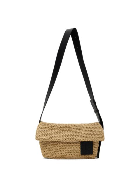 Jil Sander Beige Crochet Utility Bag