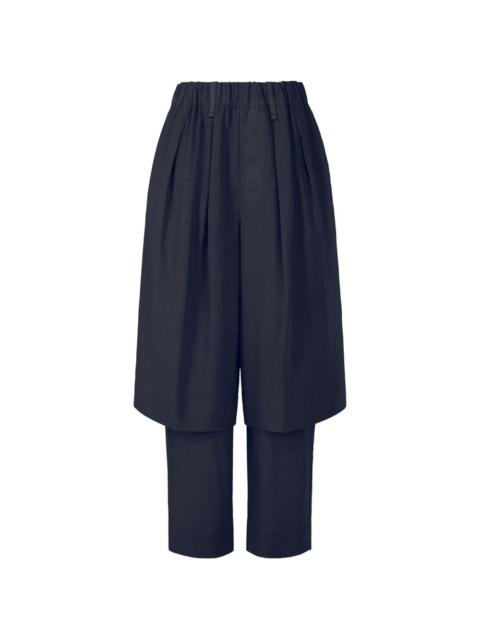 ISSEY MIYAKE Paper-esque pleated trousers