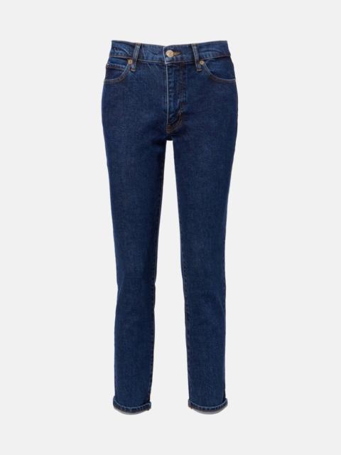 FRAME Borrowed cropped straight jeans