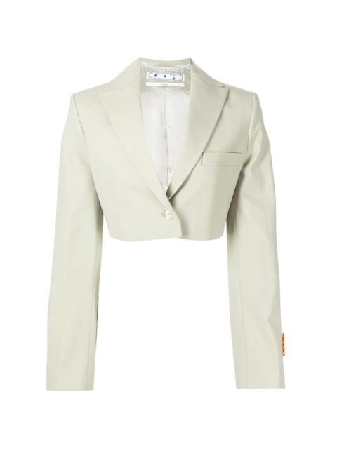 Off-White single-breasted cropped blazer