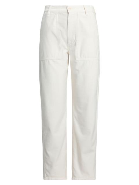 Polo Ralph Lauren Women's Ricky Sateen Straight-Leg Pants - Ecru