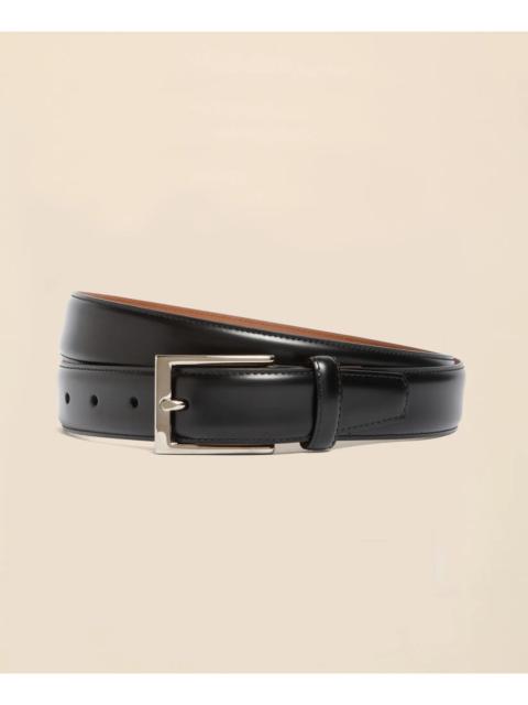 Brooks Brothers Silver Buckle Leather Dress Belt
