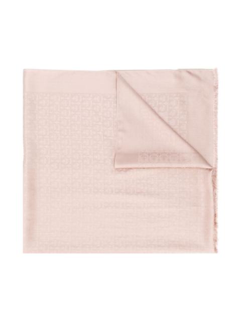 FERRAGAMO Gancini silk and wool stole