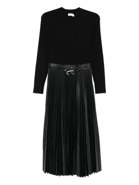 SIMKHAI pleated midi dress