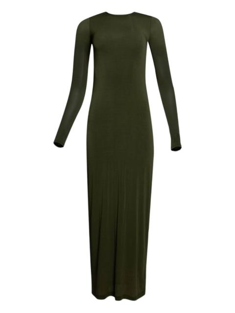 WARDROBE.NYC sheer long-sleeves maxi dress