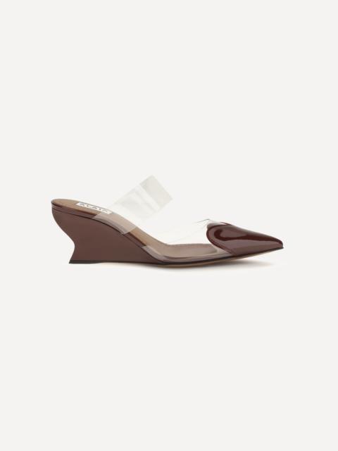 Alaïa Le Coeur patent leather Mules