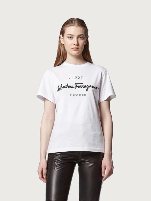 FERRAGAMO 1927 SIGNATURE T-SHIRT
