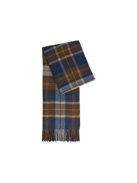 Barbour Brack tartan-check fringed scarf