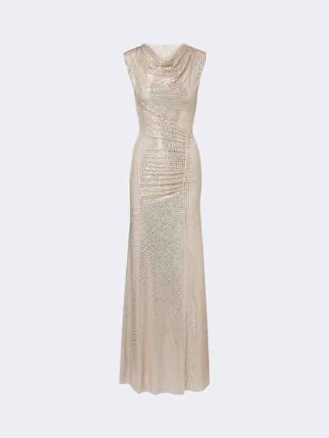 ROLAND MOURET Embellished gathered gown
