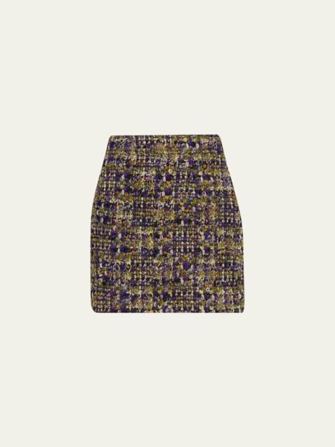 SAINT LAURENT Tweed Mini Skirt