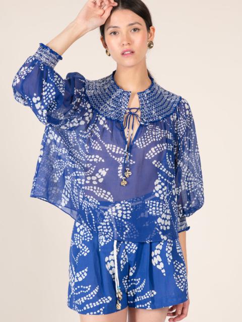 Poupette St Barth Blouse Ysee - Blue Austral