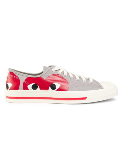 Comme des Garçons PLAY Men's Comme des Garçons PLAY x Converse Jack Purcell Sneakers - Grey Red