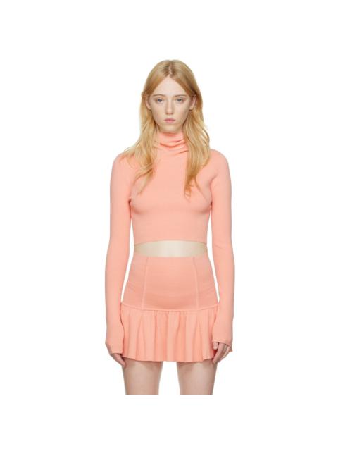 LIVE THE PROCESS Pink Dormer Balaclava Hoodie